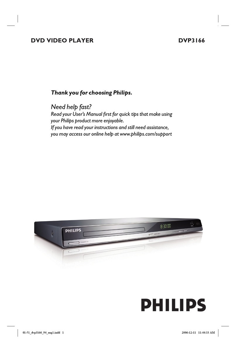 Philips DVP3166 User manual