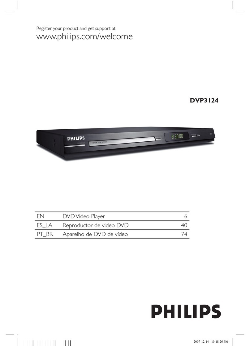 Philips DVP3124 User manual