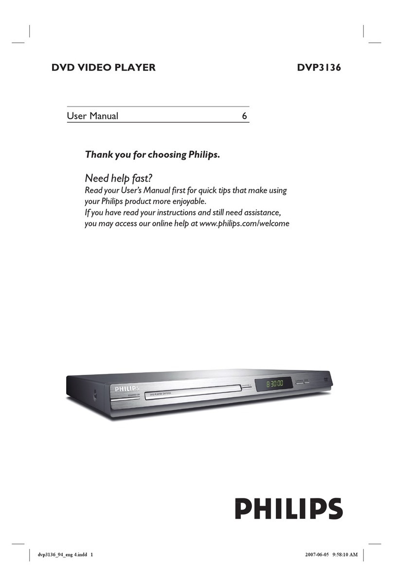 Philips DVP3136/94 User manual