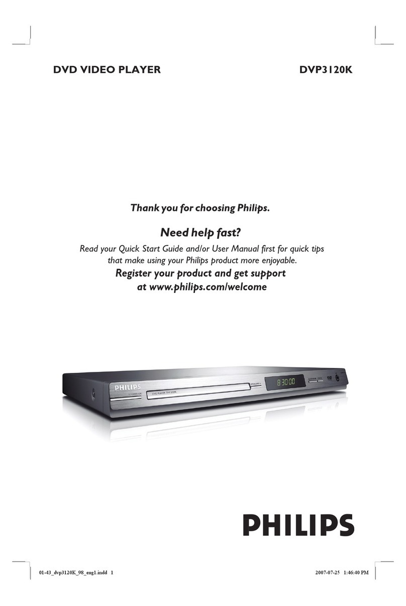 Philips DVP3120K User manual