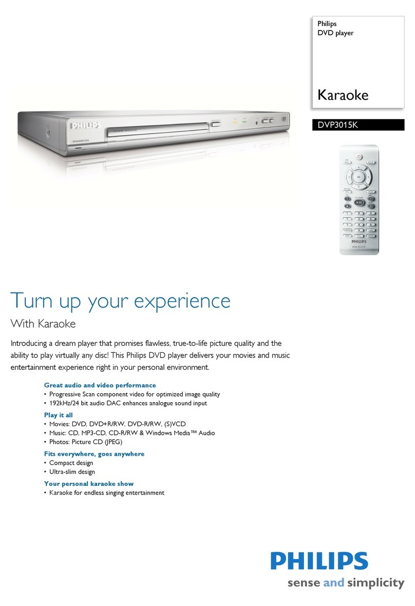 Philips DVP 3015K User manual