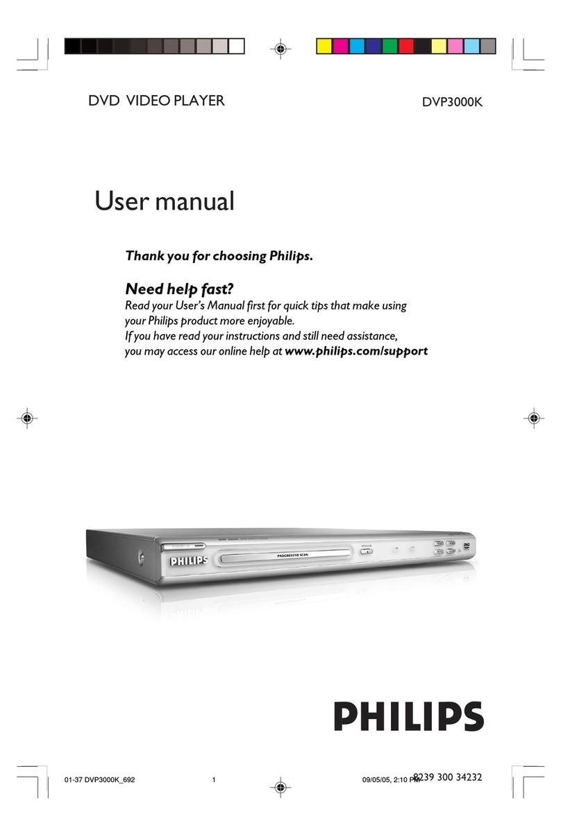 Philips DVP3000K User manual