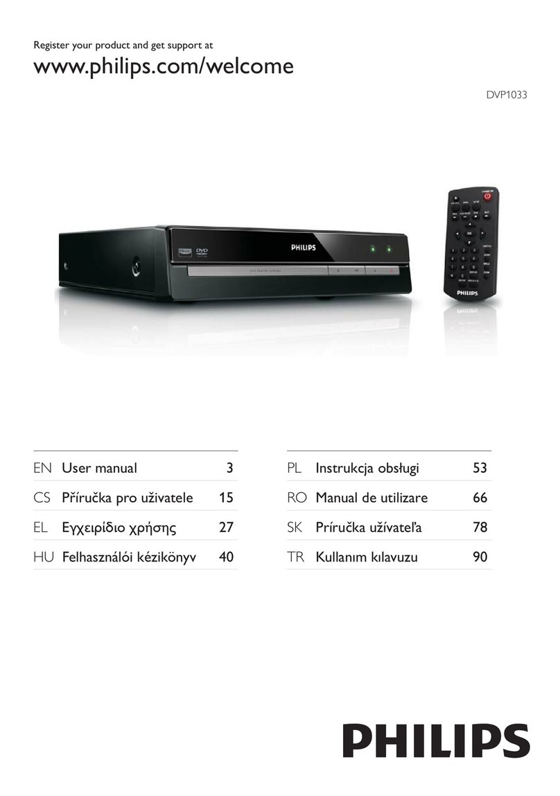 Philips DVP1033/58 user manual