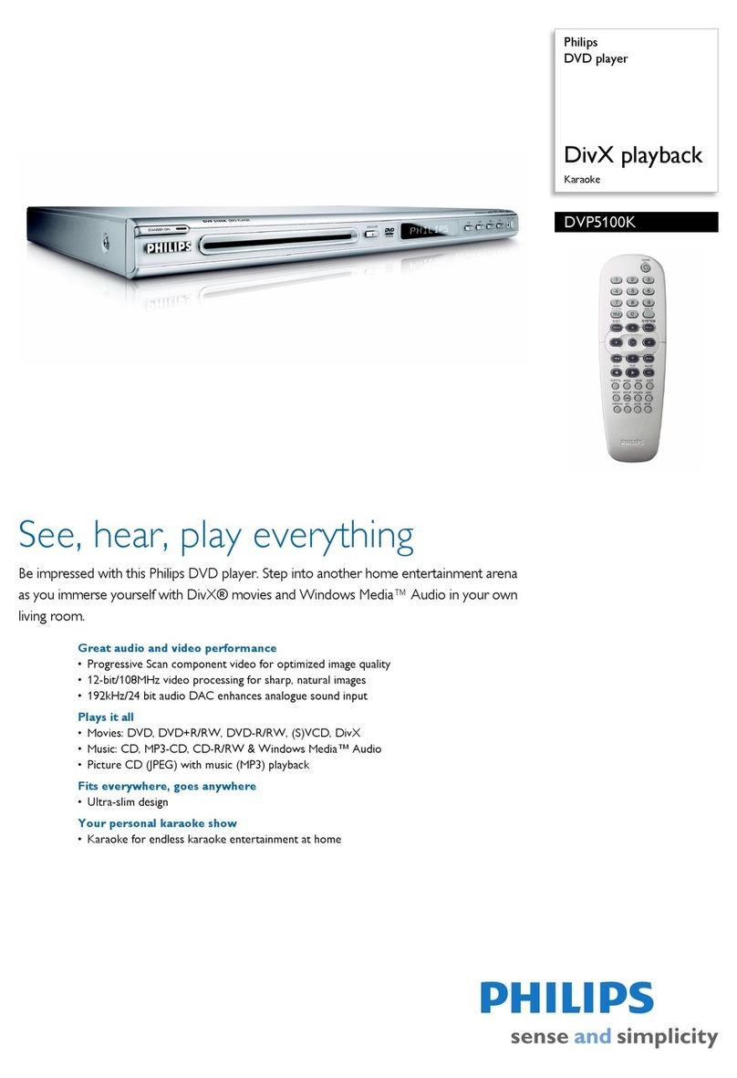 Philips DVP5100K/69 User manual