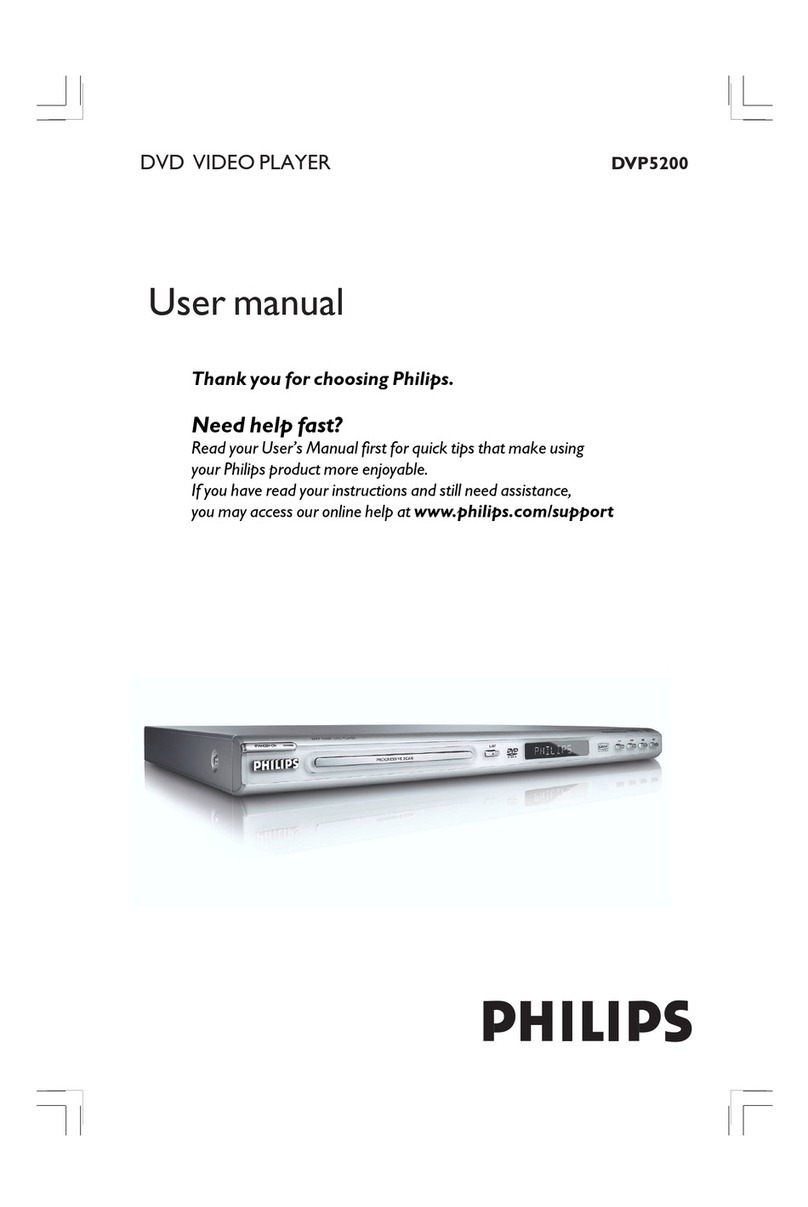 Philips DVP5100 user manual