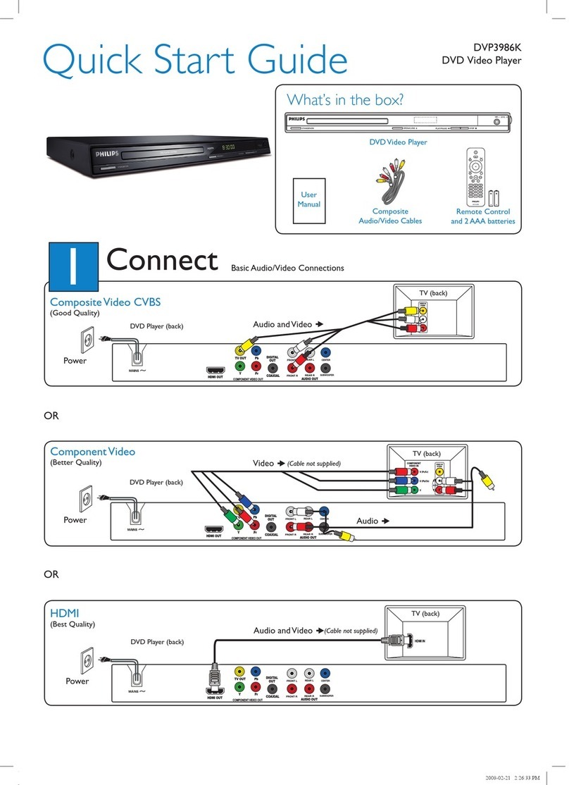 Philips DVP3986K/93 User manual