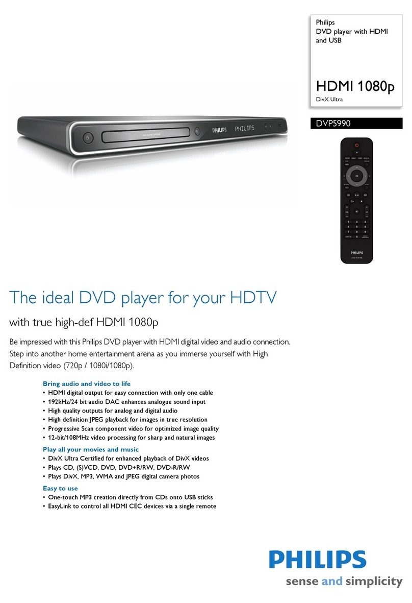 Philips DVP5990 Specifications