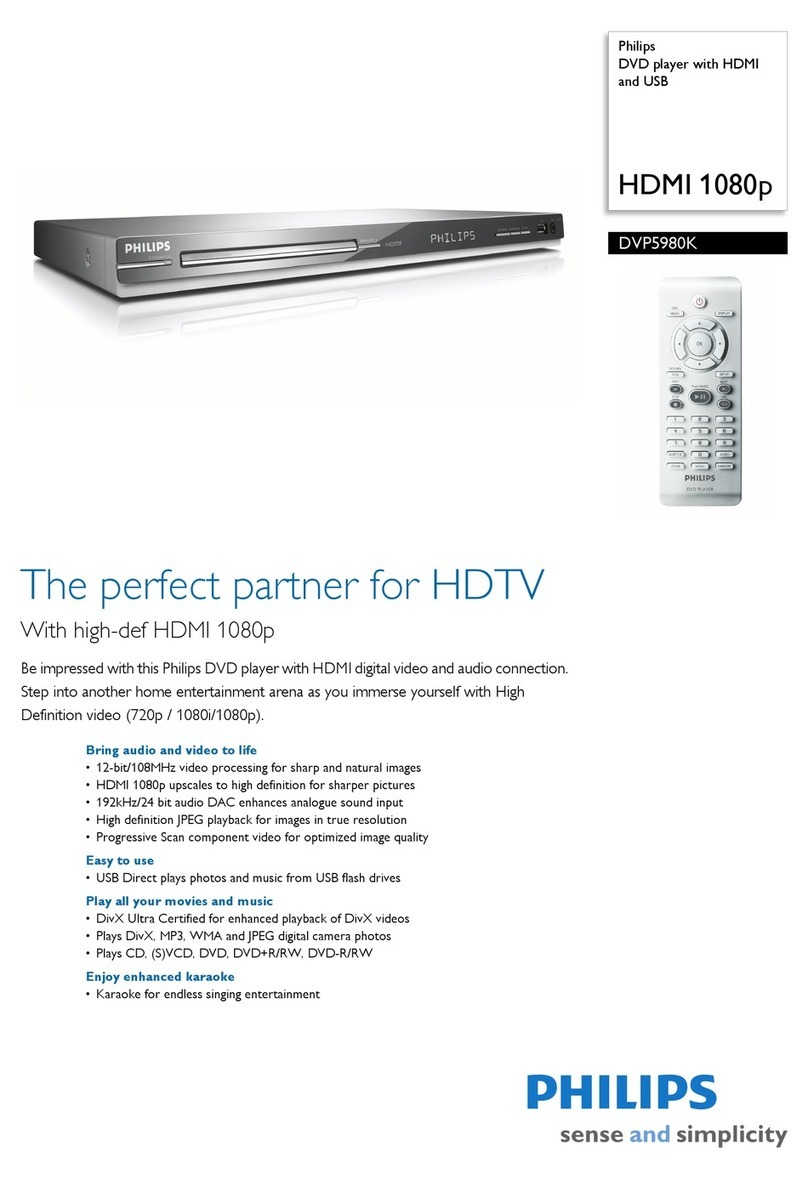 Philips DVP 5980K User manual
