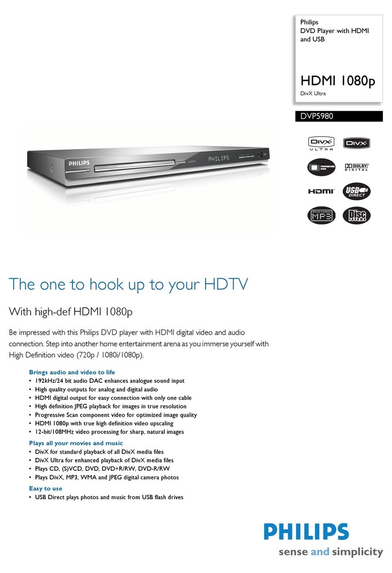 Philips DVP 5980 User manual