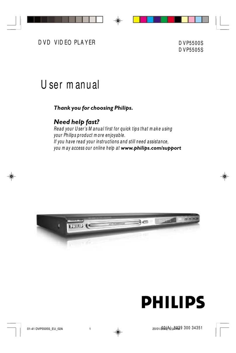 Philips DVP5500S user manual