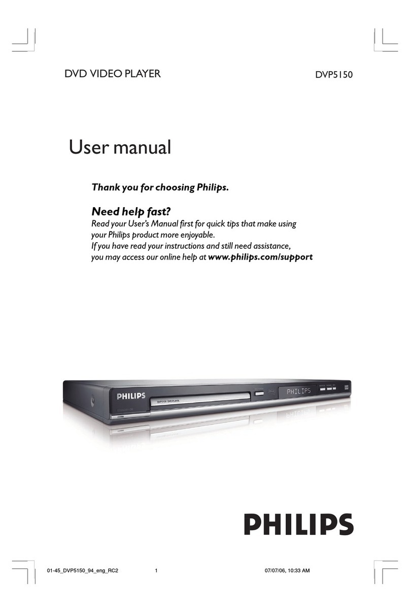 Philips DVP5150X User manual