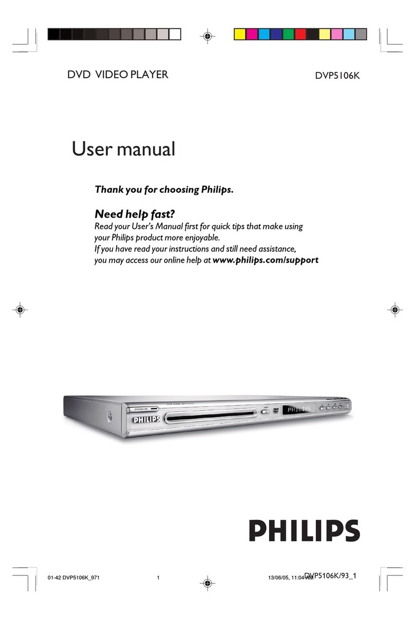 Philips DVP5106K user manual