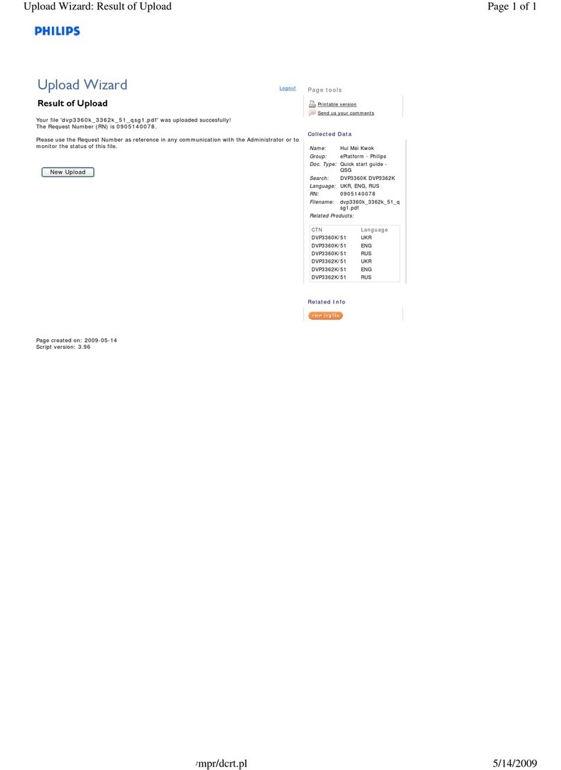 Philips DVP3360K/51 User manual