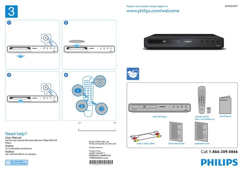 Philips DVP3570/F7 user manual