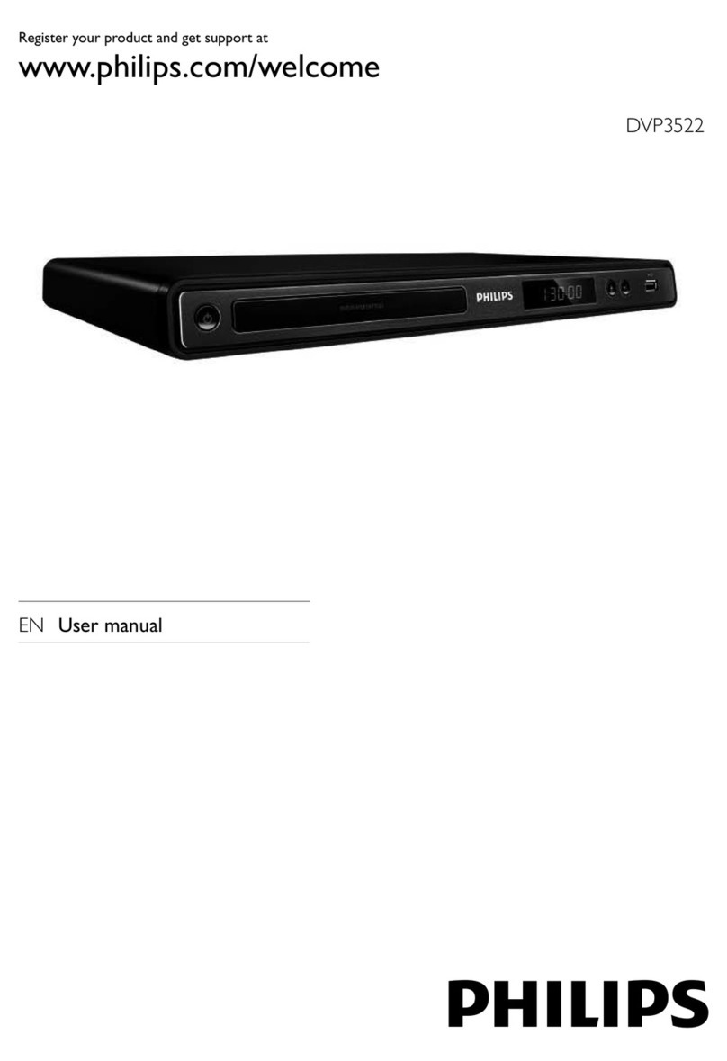 Philips DVP3522 user manual