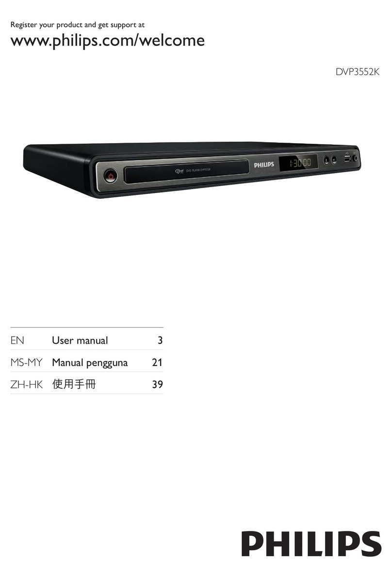 Philips DVP3552K User manual