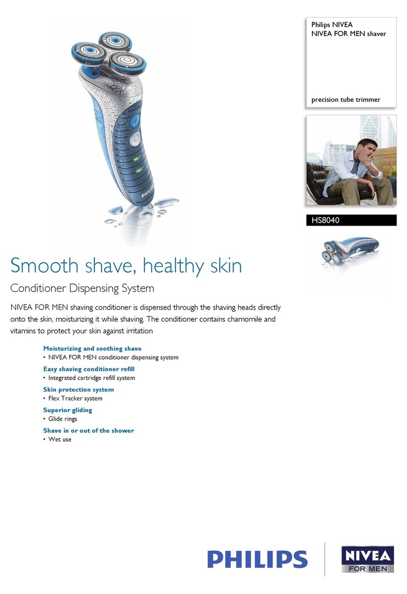 Philips CoolSkin HS8040 Specification sheet