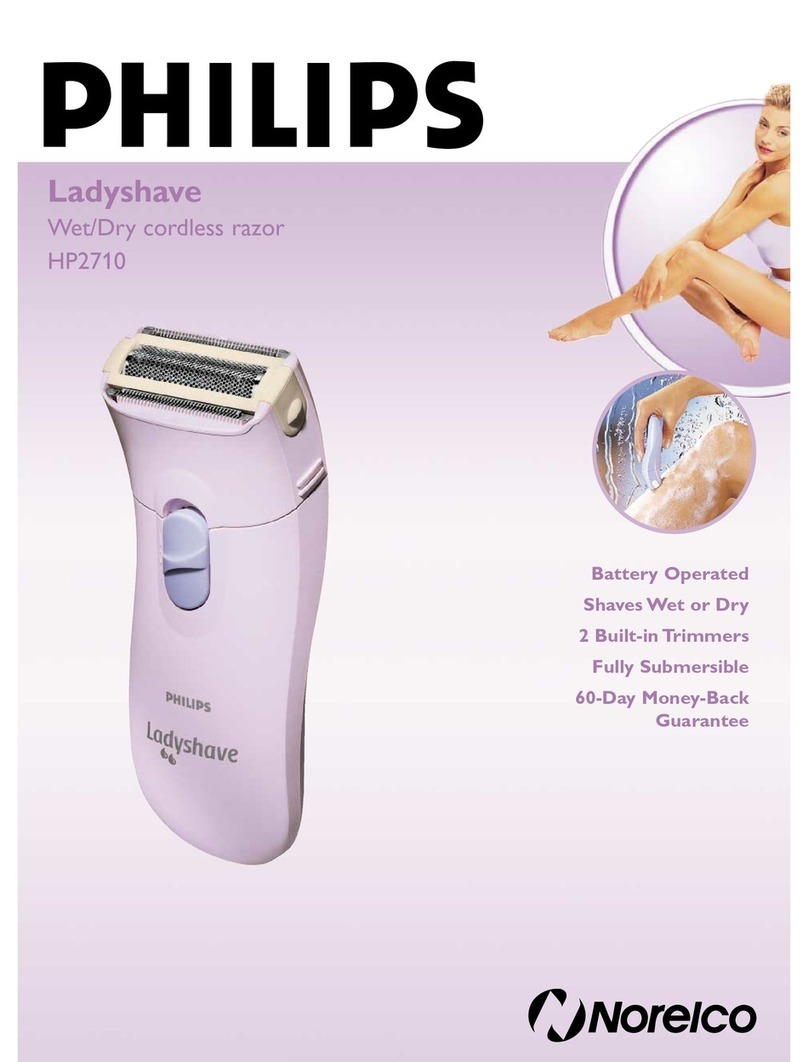 Philips Ladyshave HP2710 User manual