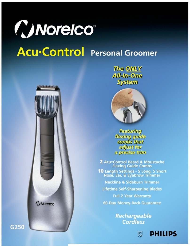 Philips Norelco G250 Specifications