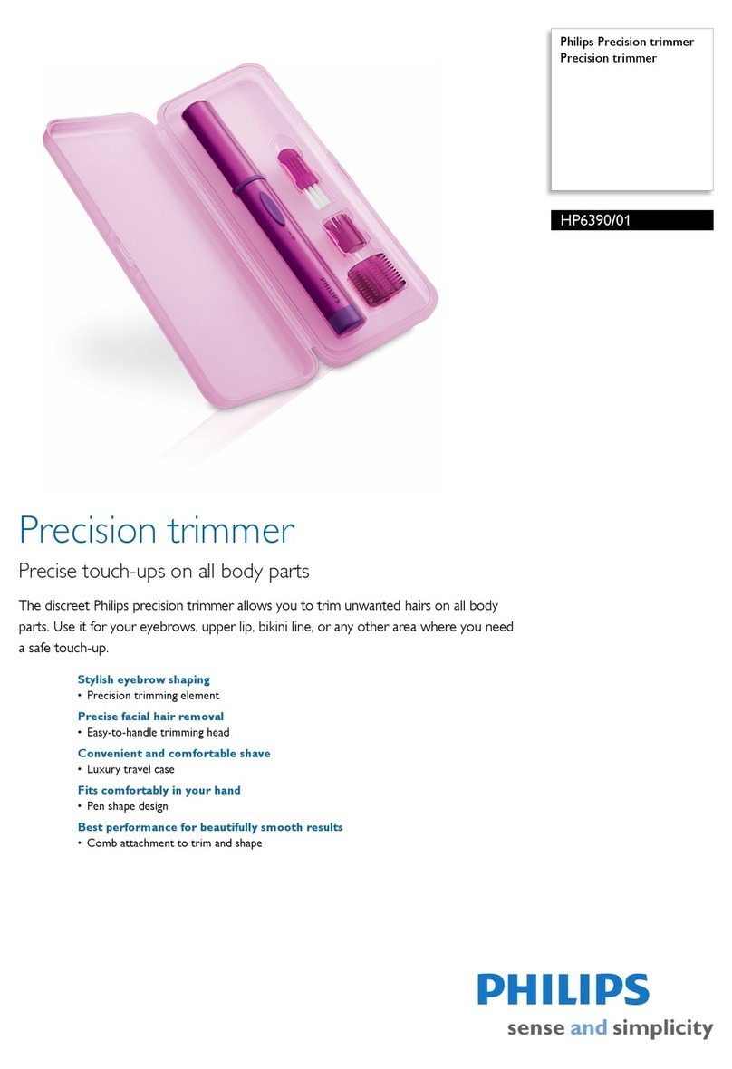 Philips Bikini Perfect HP6390 Brochure & specs