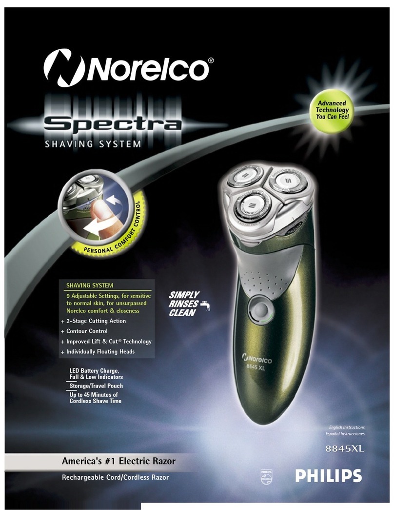 Norelco 8845 XL User manual