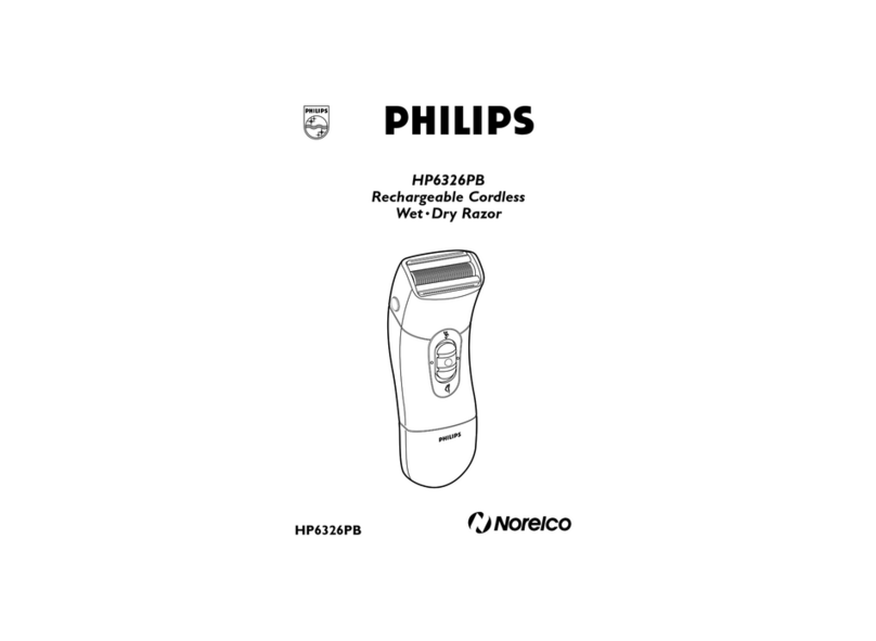 Philips Norelco HP6326PB product manual