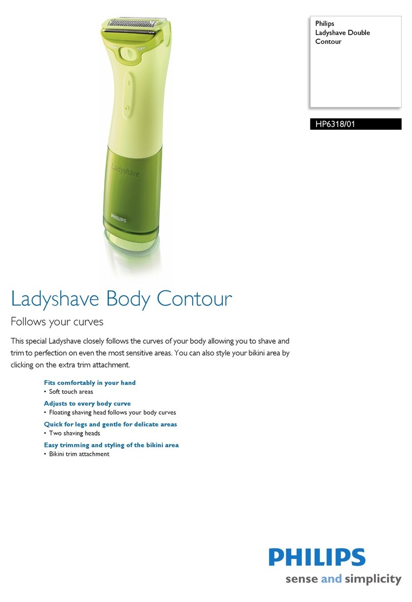 Philips ladyshave HP6318/01 Specifications