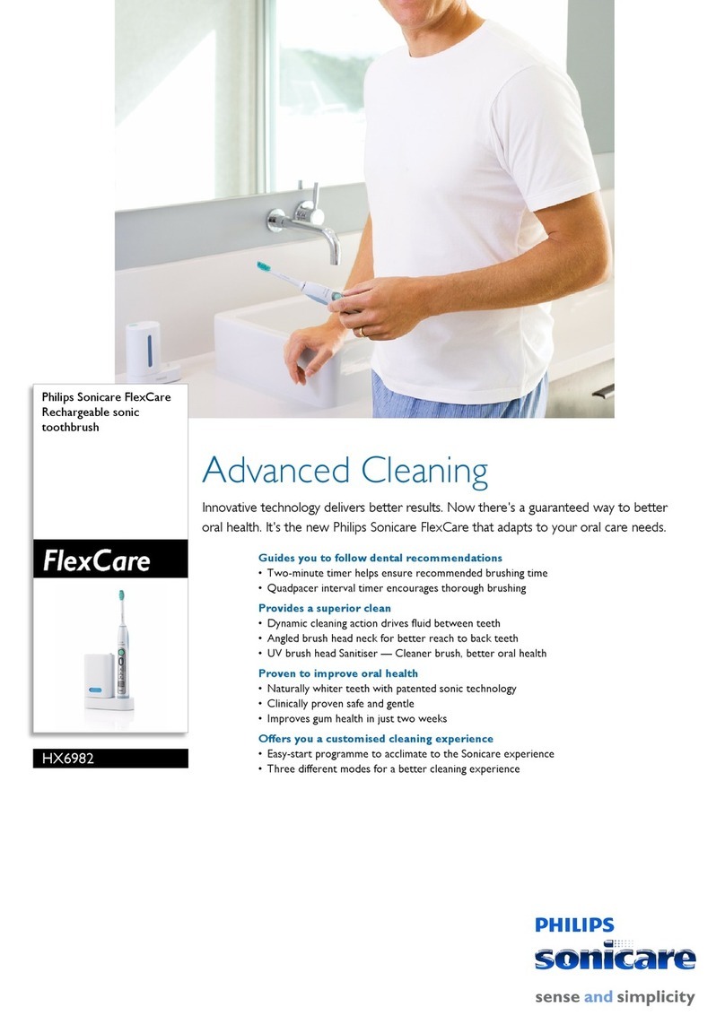 Philips Sonicare FlexCare HX6982/10 User manual Philips Sonicare FlexCare HX6982/10 User manual