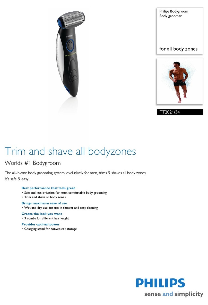 Philips Bodygroom TT2021 User manual
