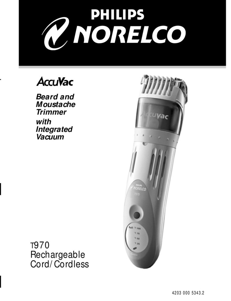 Philips T970 AccuVac User manual Philips T970 AccuVac User manual