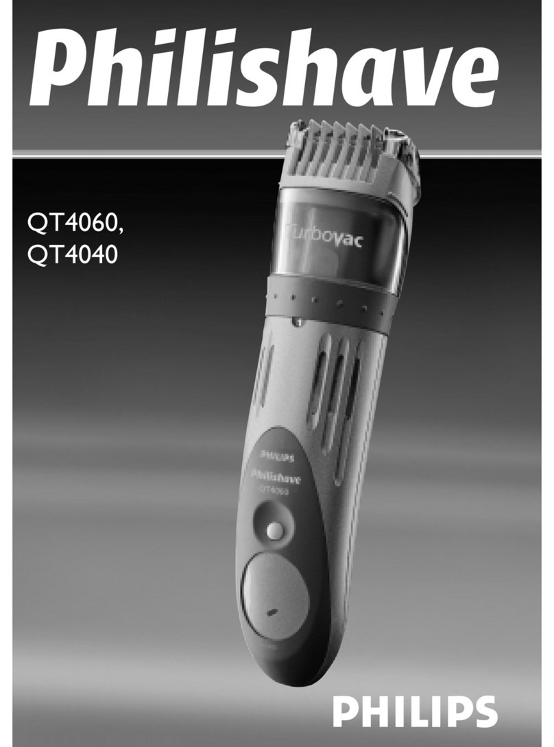 Philips QT4060 Philishave User manual Philips QT4060 Philishave User manual