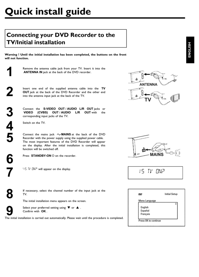 Philips DVDR77/17 User manual