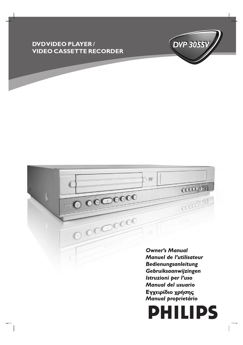 Philips DVP3055V/01 owner's manual