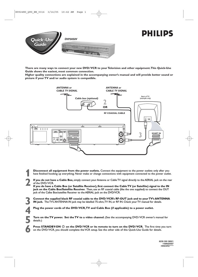 Philips DVP3050V/51 Operating manual