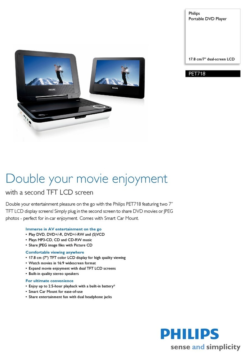 Philips PET718 Specifications