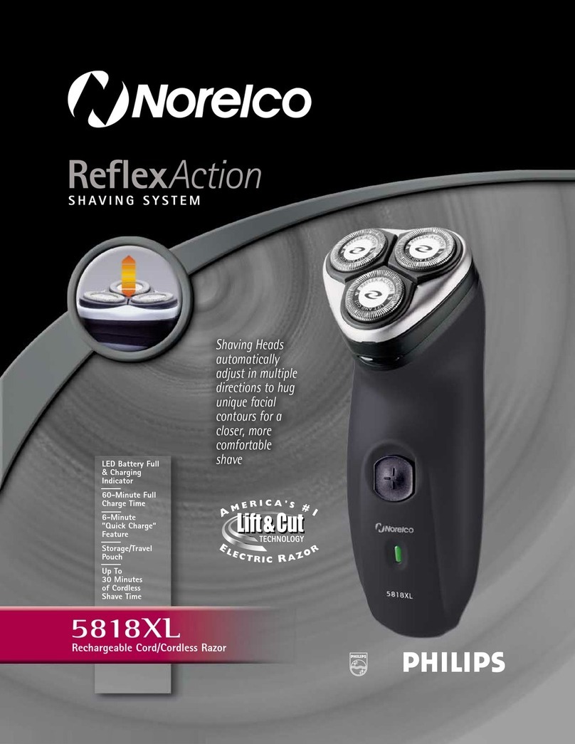 Norelco ReflexAction 5818XL Specifications