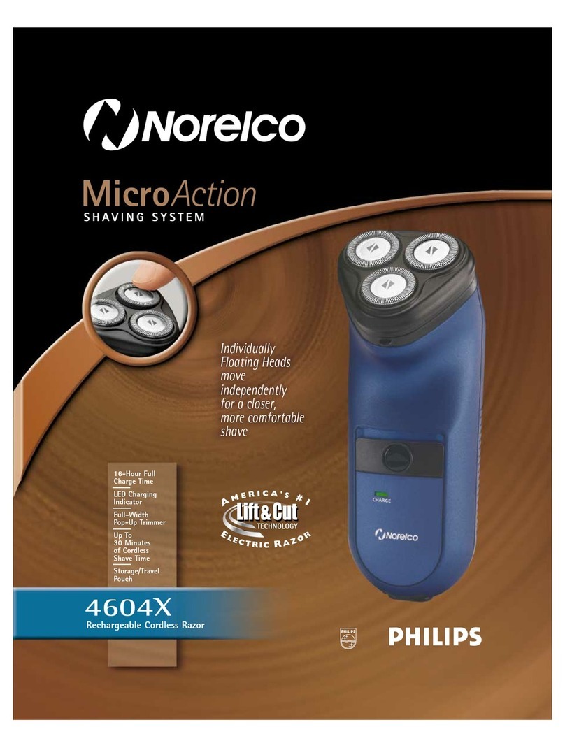 Norelco 4604X MicroAction Specifications