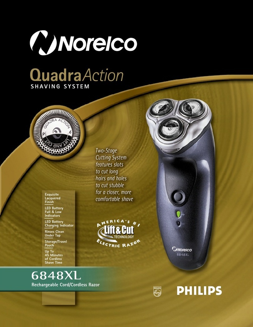 Norelco QuadraAction 6848XL User manual Norelco QuadraAction 6848XL User manual