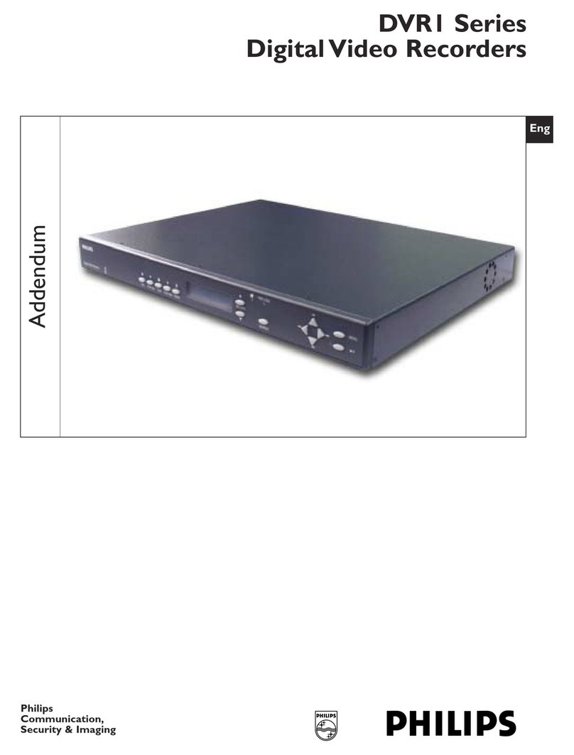 Philips DVR I Series Installation and operating instructions