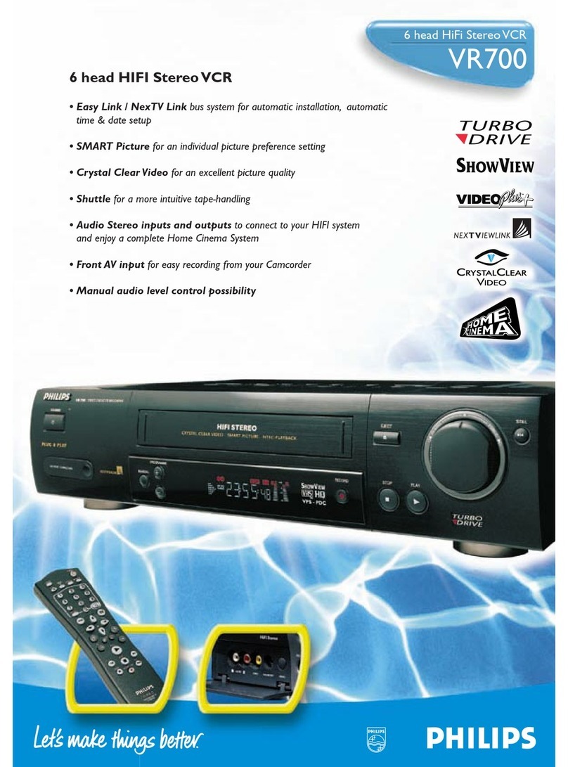 Philips VR700/02 User manual