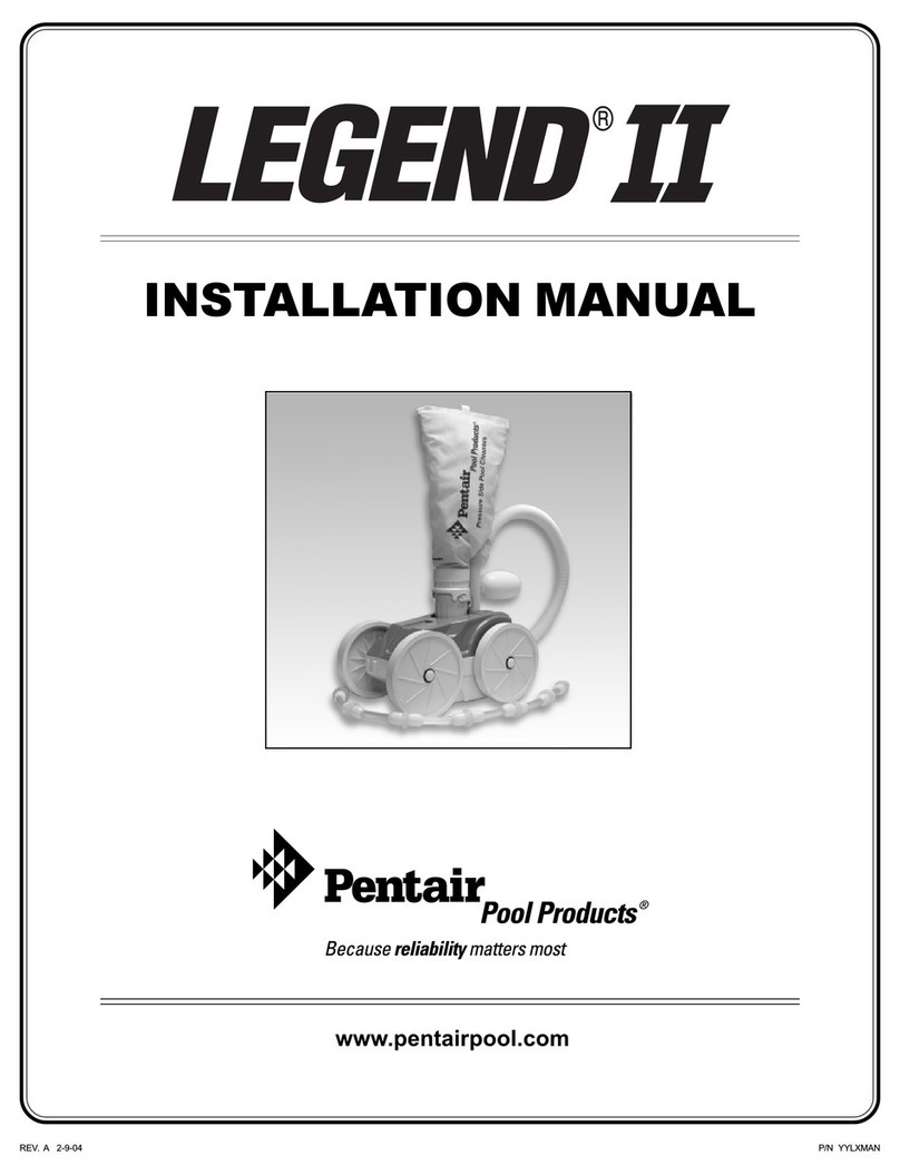 Pentair pool cleaner User manual