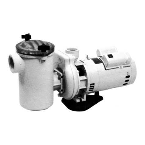 Pentair Pool Products Two Speed Pool and SPA Pump Energy Master Installation & service manual