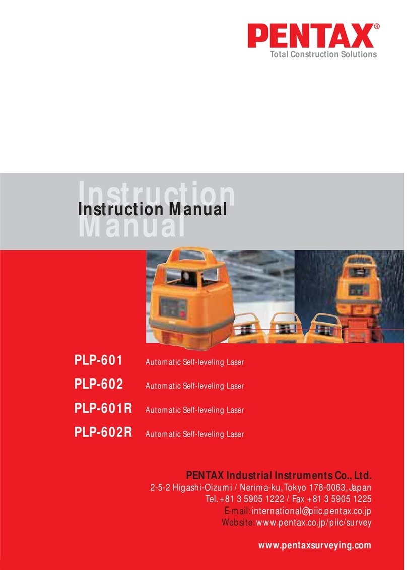 Pentax PLP-601 instruction manual