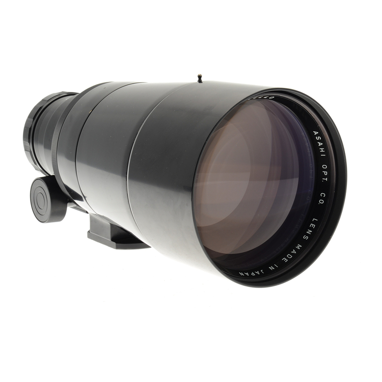 Pentax INTERCHANGEABLE LENS operating manual