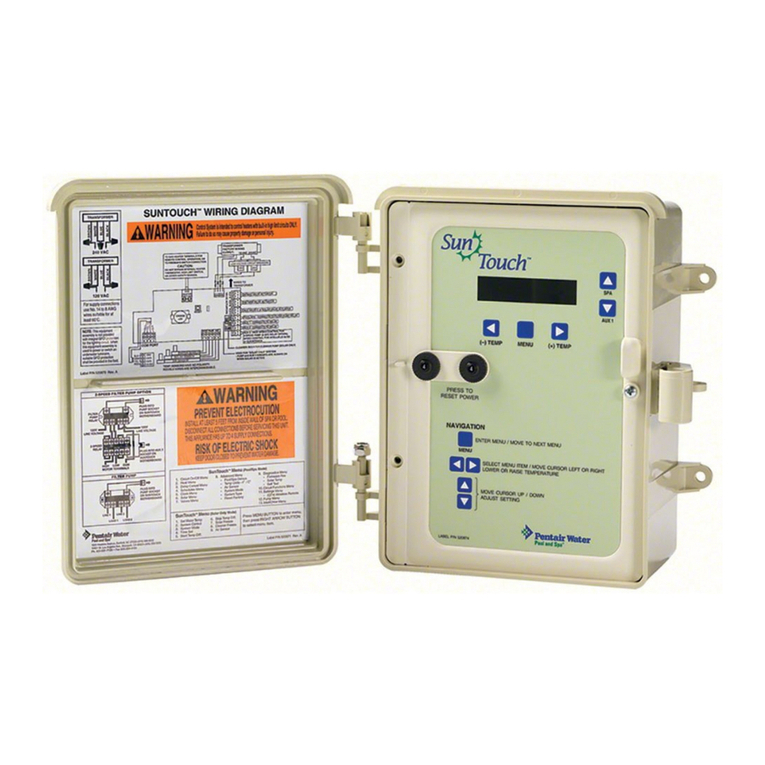 Pentair Pool and Spa Control System SunTouch Installation and user guide