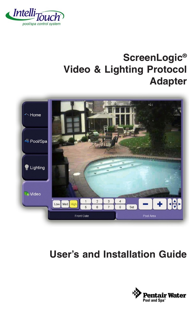 Pentair ScreenLogic BB-HCM311A User and installation guide