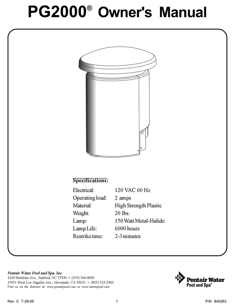 Pentair Illuminator PG2000 User manual