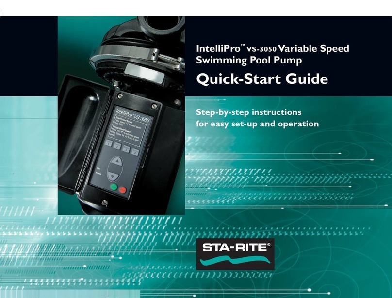 STA-RITE IntelliPro VS-3050 User manual
