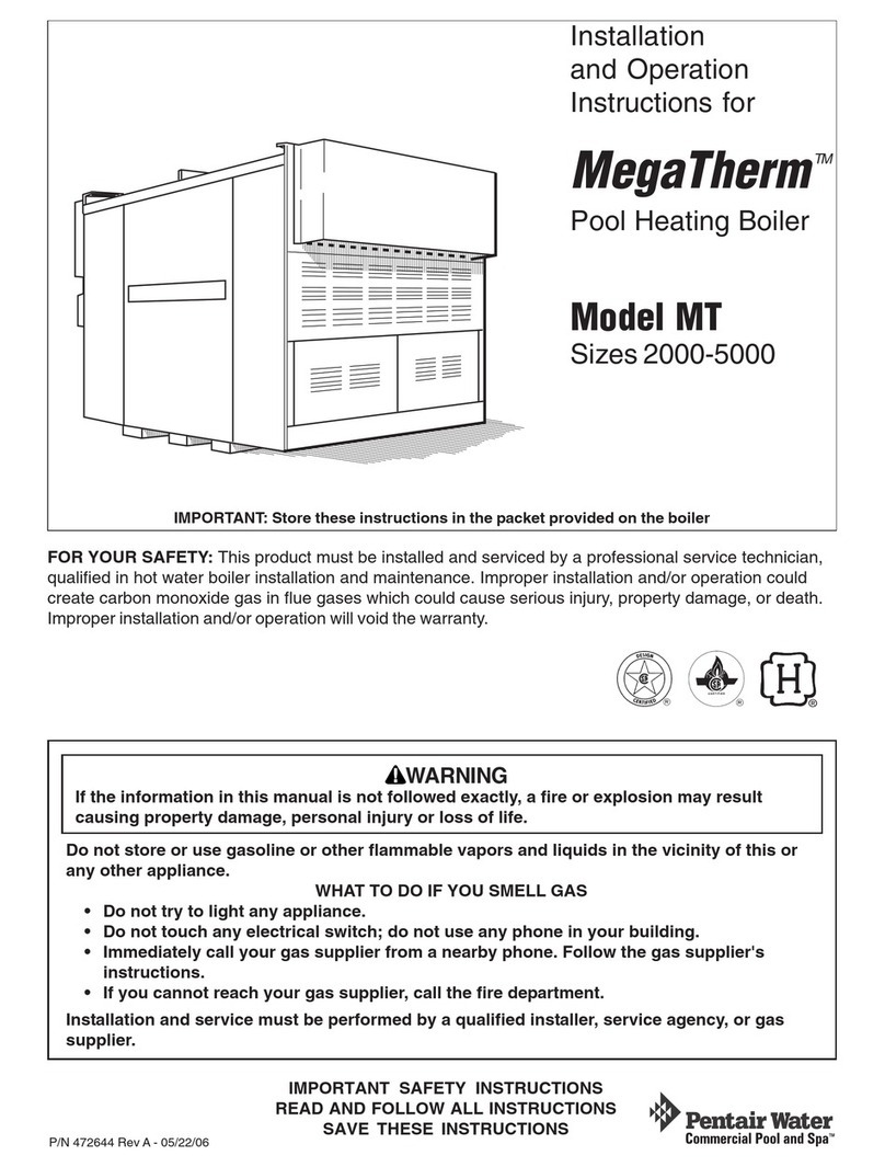 Pentair MT User manual