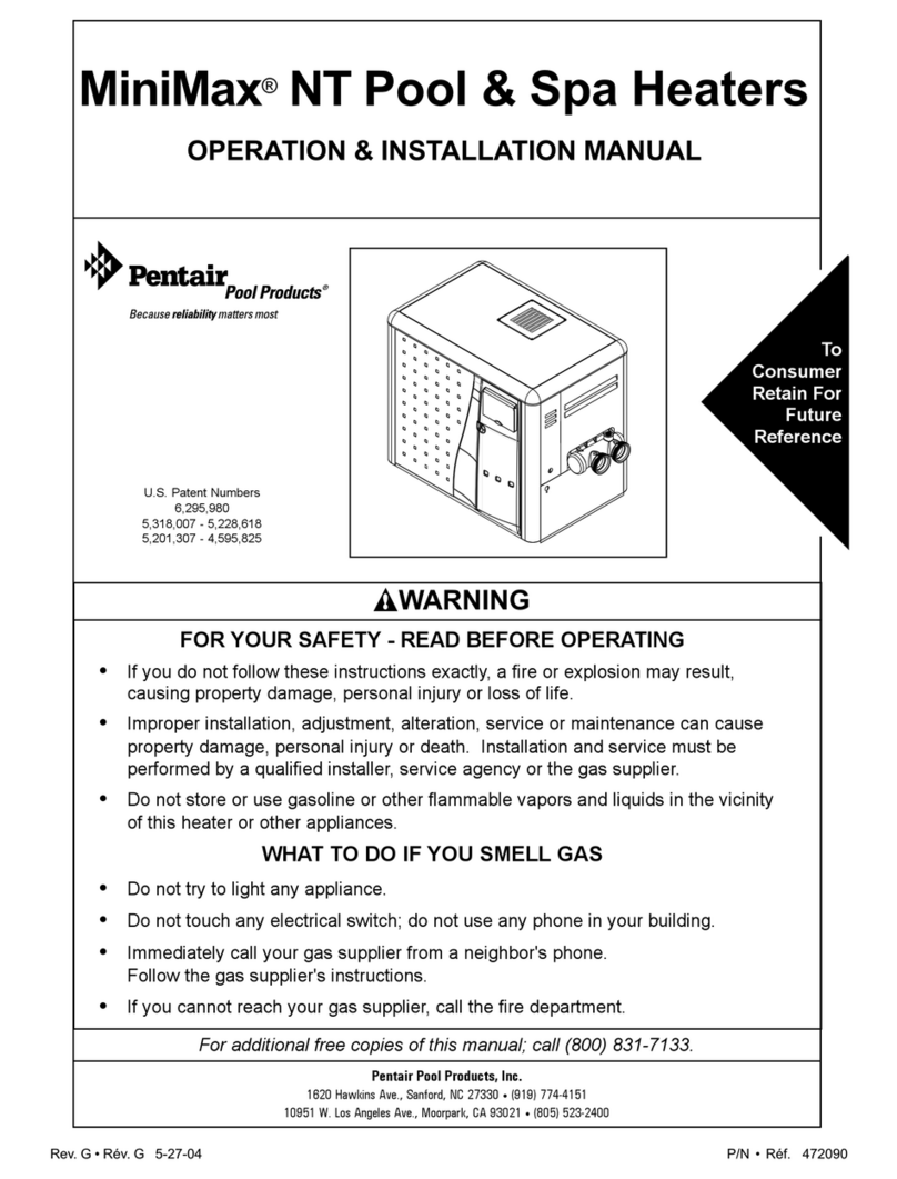 Pentair Pool Products MiniMax 200 Operation & installation manual